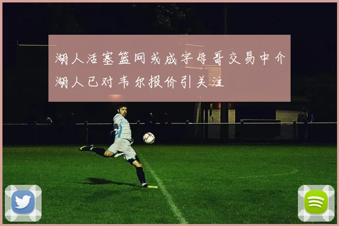 湖人活塞篮网或成字母哥交易中介湖人已对韦尔报价引关注